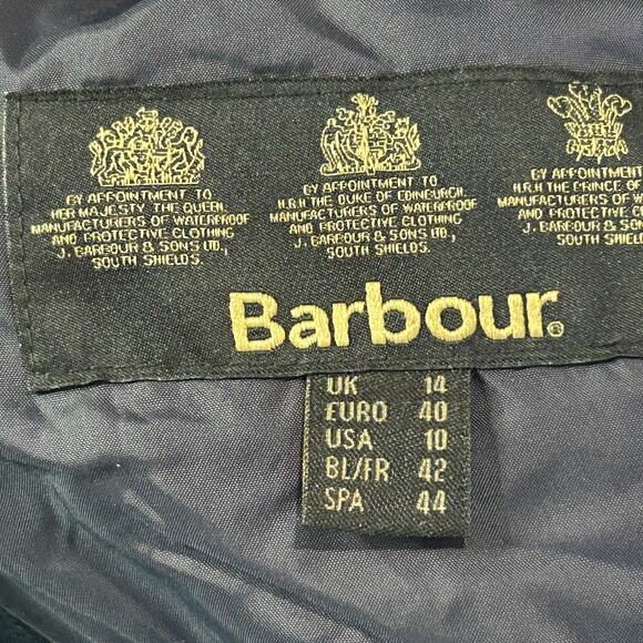 Barbour Summer Beadnell Lightweight Quilt Jacket Classic Navy Women 10 NWOT - Picture 3 of 11